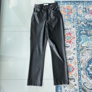 A&F 90s Straight Leather Pants